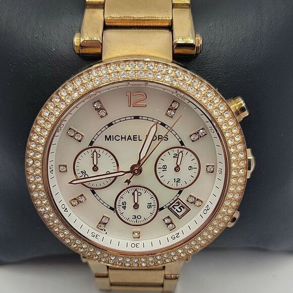 Michael Kors Parker MK5491 Womens Stainless Steel Analog Dial Quartz Watch BC731 - Picture 1 of 10